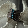 925 Sterling Silver Topaz & Beryl Ring Size 7