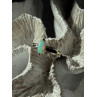 925 Sterling Silver Opal Ring Size 9