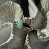 925 Sterling Silver Opal Ring Size 9