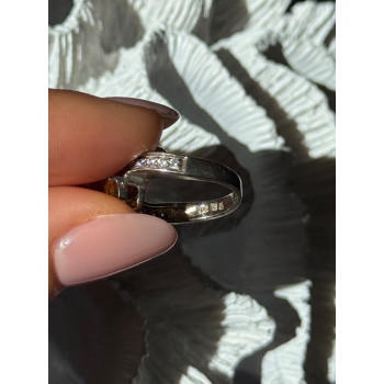 Shiny 925 Sterling Silver Cz Ring Size 4.5