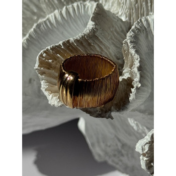 Italy 925 Sterling Silver Gold Plated Ring Size 5.5