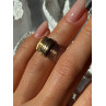 Italy 925 Sterling Silver Gold Plated Ring Size 5.5