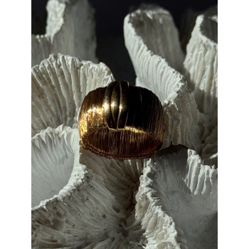 Italy 925 Sterling Silver Gold Plated Ring Size 5.5