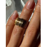 Italy 925 Sterling Silver Gold Plated Ring Size 5.5