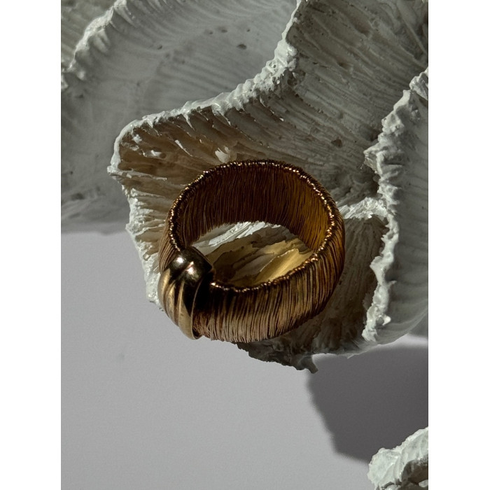 Italy 925 Sterling Silver Gold Plated Ring Size 5.5