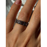 925 Sterling Silver Onyx Ring Size 7