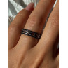 925 Sterling Silver Onyx Ring Size 7