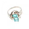 925 Sterling Silver Topaz Ring Size 9.25