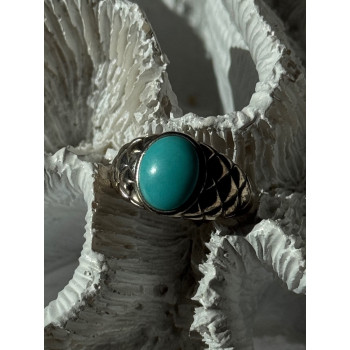 Vintage 925 Sterling Silver Larimar Ring Size 5