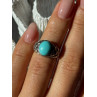 Vintage 925 Sterling Silver Larimar Ring Size 5