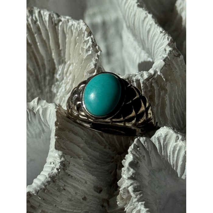 Vintage 925 Sterling Silver Larimar Ring Size 5