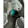 Vintage 925 Sterling Silver Larimar Ring Size 5
