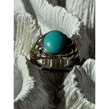 Vintage 925 Sterling Silver Larimar Ring Size 5