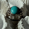 Vintage 925 Sterling Silver Larimar Ring Size 5