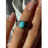 Vintage 925 Sterling Silver Larimar Ring Size 5