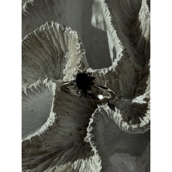 925 Sterling Silver Sapphire & Beryl Ring Size 9