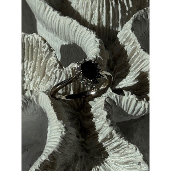 925 Sterling Silver Sapphire & Beryl Ring Size 9