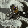 Shiny 925 Sterling Silver Citrine & Beryl Ring Size 10