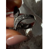 Beautiful Design 925 Sterling Silver Marcasite Ring Size 7.5