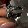 Beautiful Design 925 Sterling Silver Marcasite Ring Size 7.5