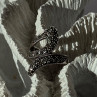 Beautiful Design 925 Sterling Silver Marcasite Ring Size 7.5