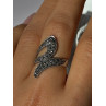 Beautiful Design 925 Sterling Silver Marcasite Ring Size 7.5