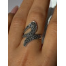 Beautiful Design 925 Sterling Silver Marcasite Ring Size 7.5