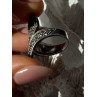 Beautiful Design 925 Sterling Silver Marcasite Ring Size 7.5