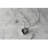 925 Sterling Silver Dark Blue Spinel & CZ Chain with Pendant