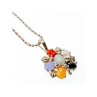 925 Sterling Silver Multi Gemstones Chain with Pendant
