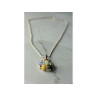925 Sterling Silver Multi Gemstones Chain with Pendant