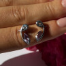 925 Sterling Silver Amethyst & Topaz Earrings Length 0.70 Inch