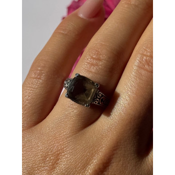 Vintage 925 Sterling Silver Hessonite Ring Size 7