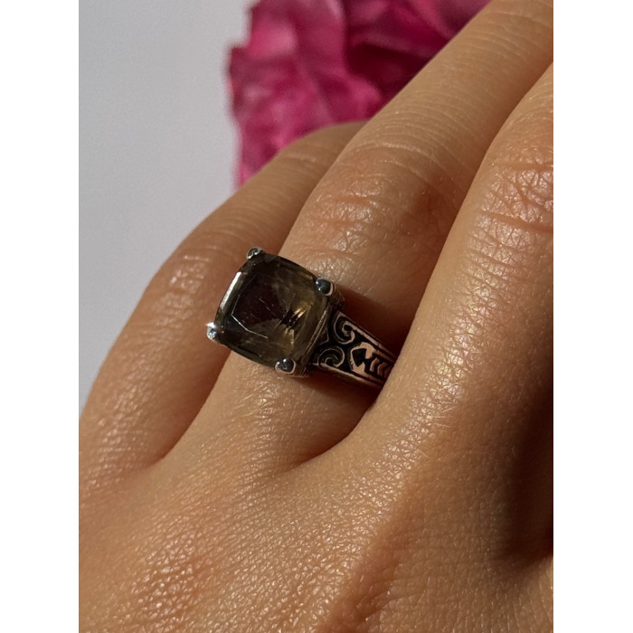 Vintage 925 Sterling Silver Hessonite Ring Size 7