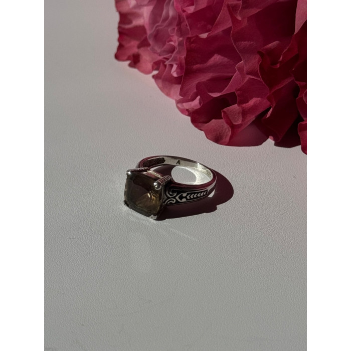 Vintage 925 Sterling Silver Hessonite Ring Size 7