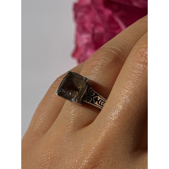 Vintage 925 Sterling Silver Hessonite Ring Size 7