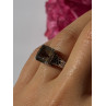 Vintage 925 Sterling Silver Hessonite Ring Size 7