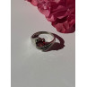 925 Sterling Silver Garnet Ring Size 7.5