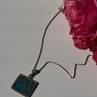 925 Sterling Silver Turquoise Necklace Length 21 Inch