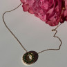925 Sterling Silver Gold Plated Cz Necklace Length 16/18 Inch