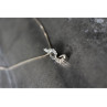 925 Sterling Silver CZ Chain with Pendant Italy