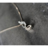 925 Sterling Silver CZ Chain With Pendant Italy