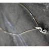 925 Sterling Silver CZ Chain With Pendant Italy