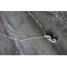 925 Sterling Silver CZ Chain with Pendant Italy