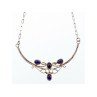 925 Sterling Silver Iolite Necklace
