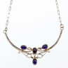 925 Sterling Silver Iolite Necklace