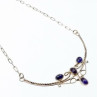 925 Sterling Silver Iolite Necklace