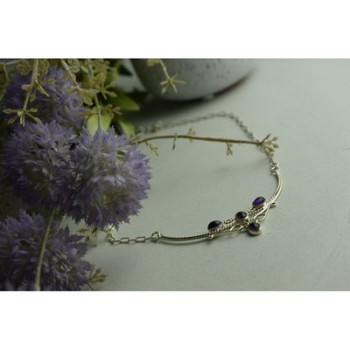 925 Sterling Silver Iolite Necklace