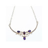 925 Sterling Silver Iolite Necklace