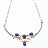 925 Sterling Silver Iolite Necklace